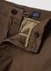 Brown slim-fit stretch cotton twill chino trousers_5