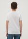 Boy's regular fit pure white cotton T-shirt with print_2