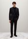 Slim fit black stretch fabric trousers_0