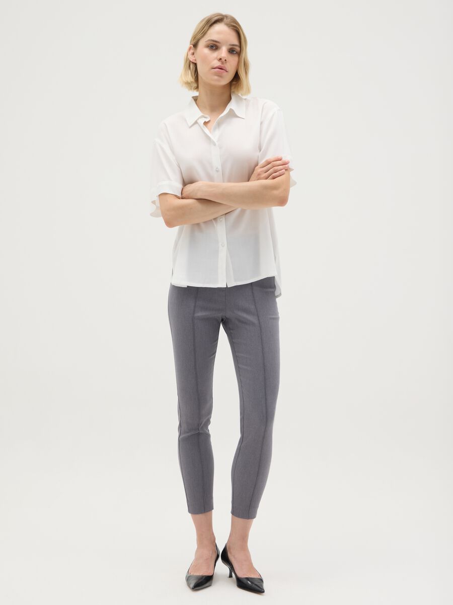 Women's Grey Regular Fit Trousers_0