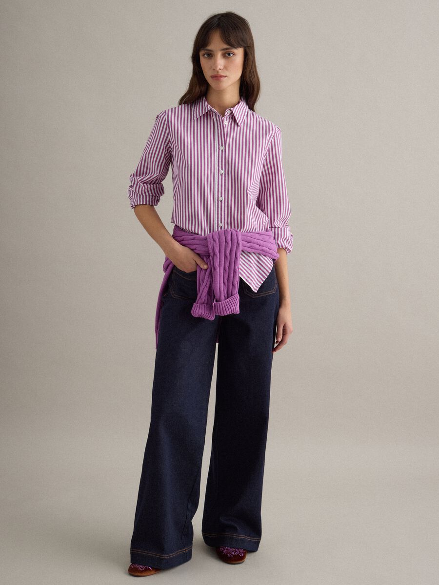 Pure cotton multicolour striped regular fit shirt_1