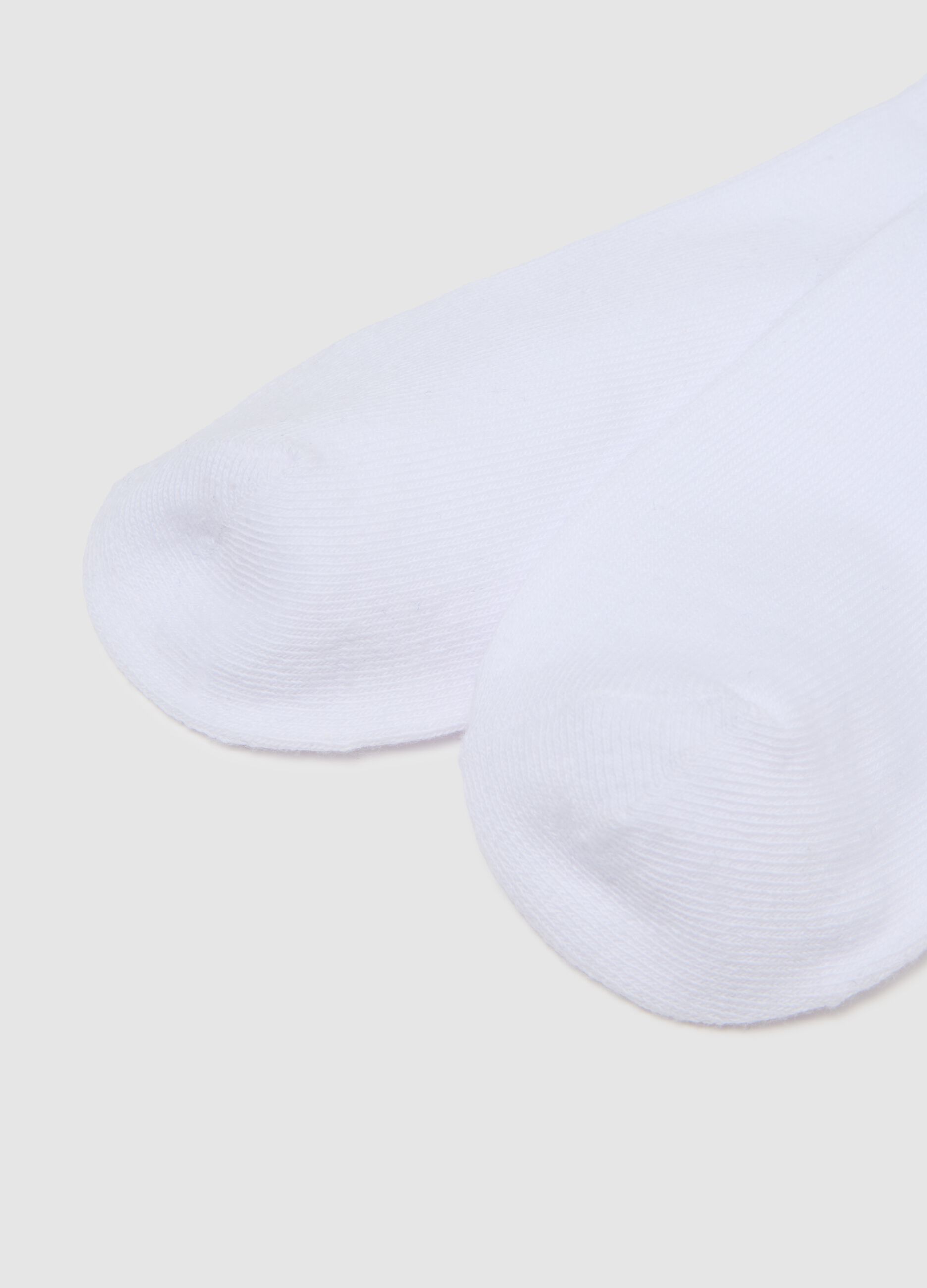 Set multipack calzini in misto cotone bianco elasticizzati