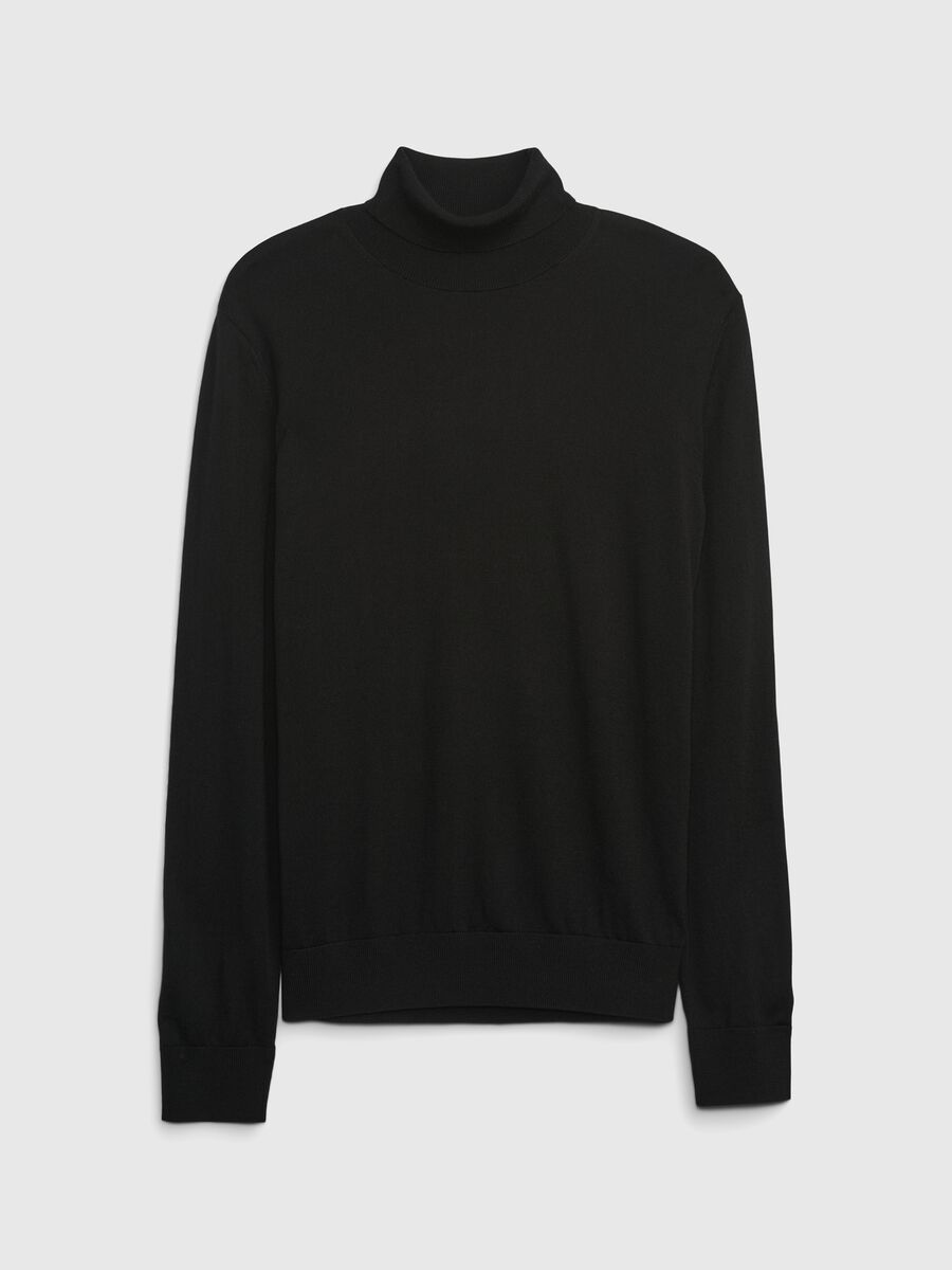 Pullover in lana merino a collo alto_2