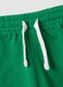 Completo bianco e verde in puro cotone con top e shorts per bimbo regular fit_3