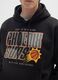 Black cotton blend hoodie with Phoenix Suns print_3