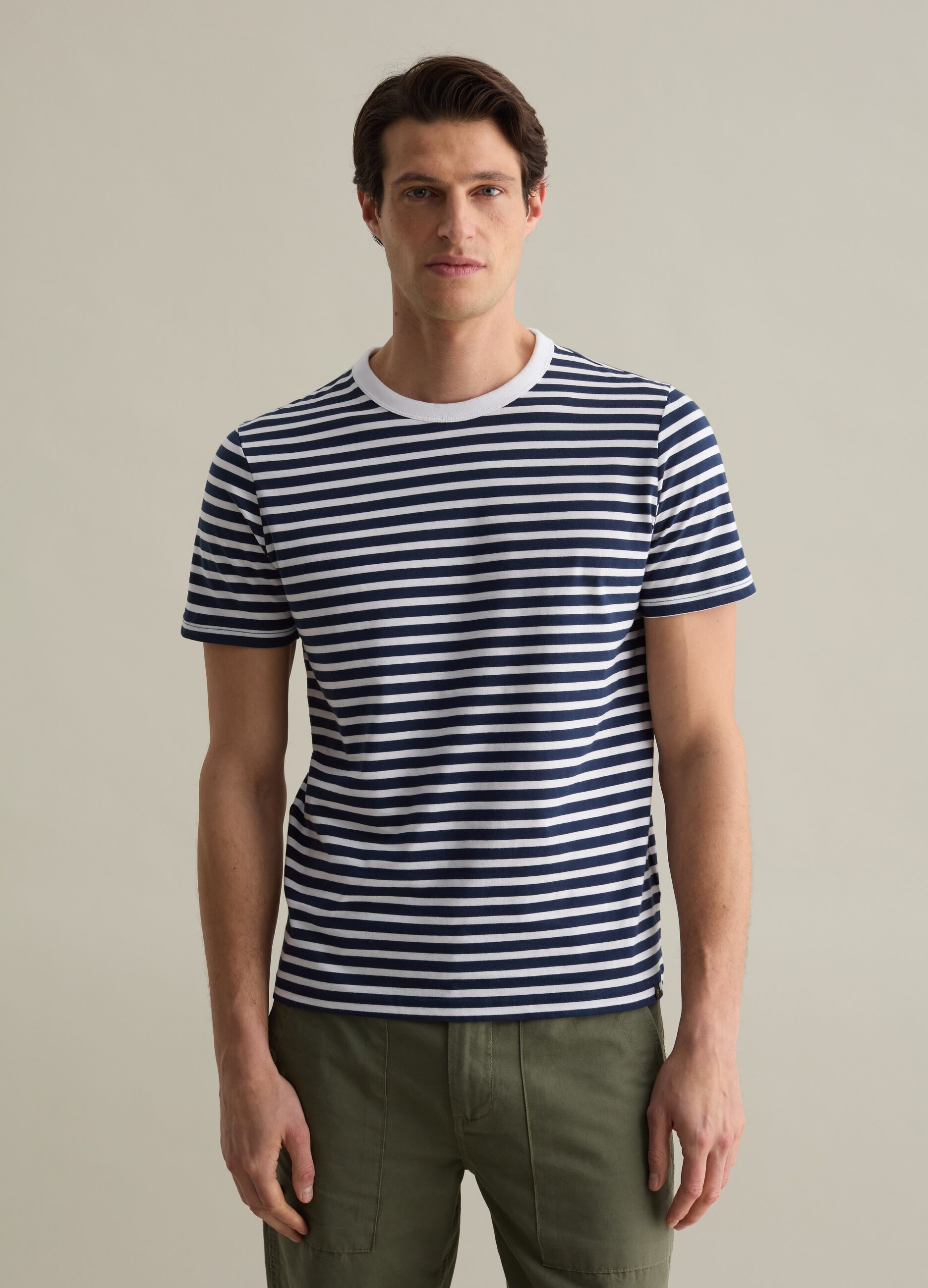 T-shirt with horizontal stripes