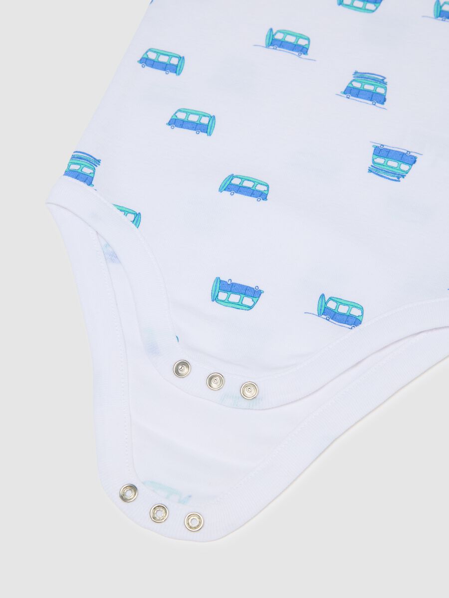 Multicolour pure cotton baby bodysuit_2