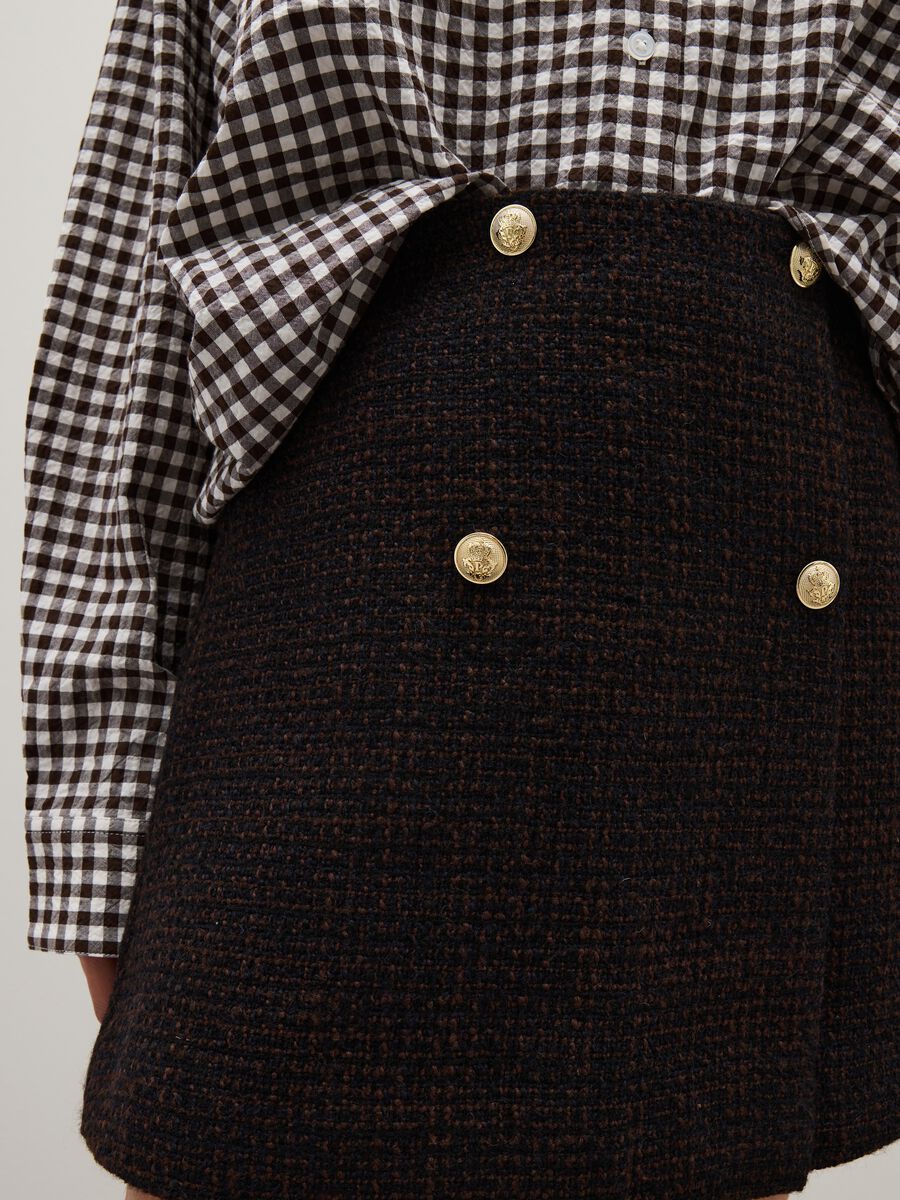 Mini skirt with gold buttons_3