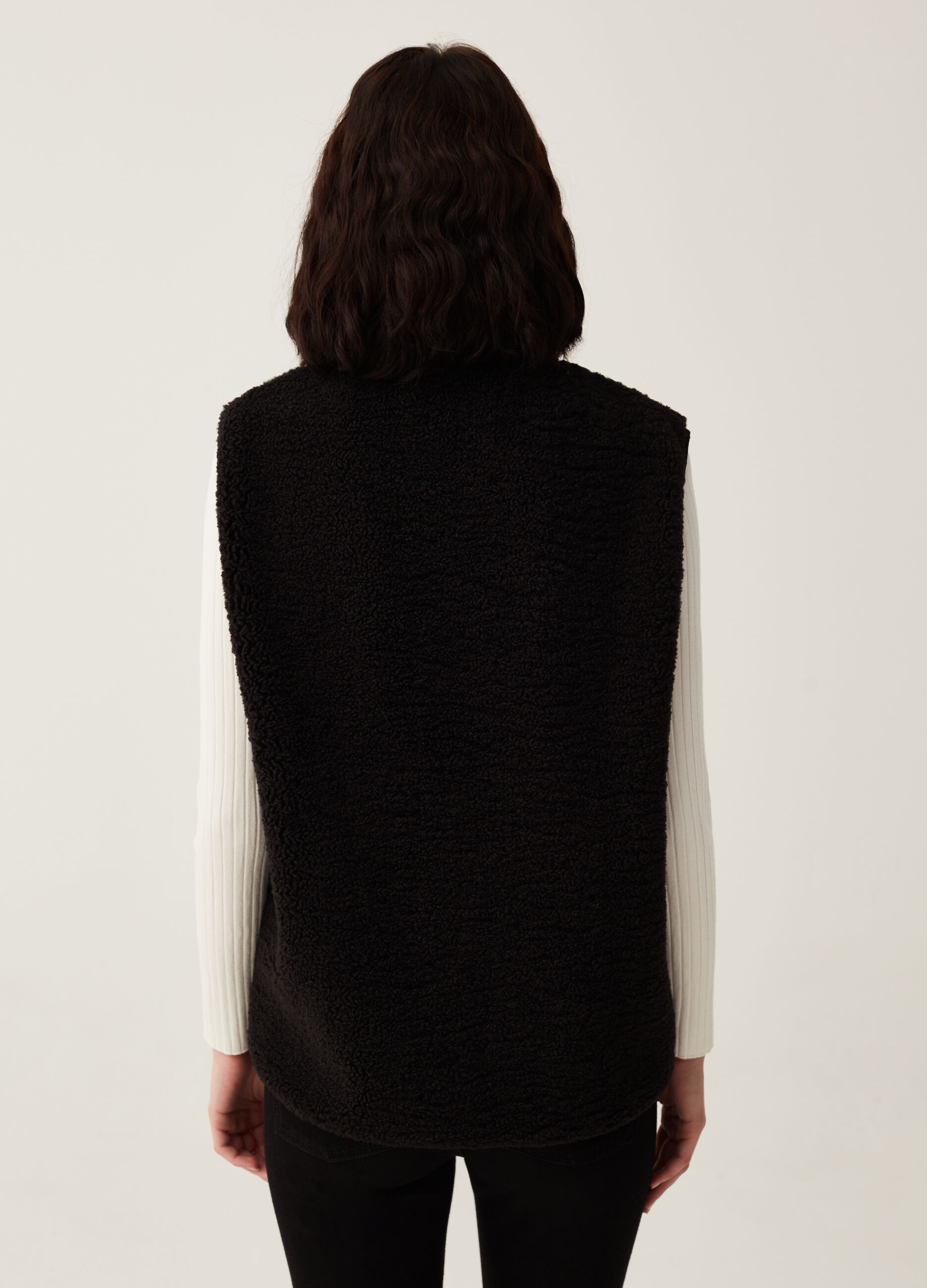 Gilet full-zip in pile borg_2