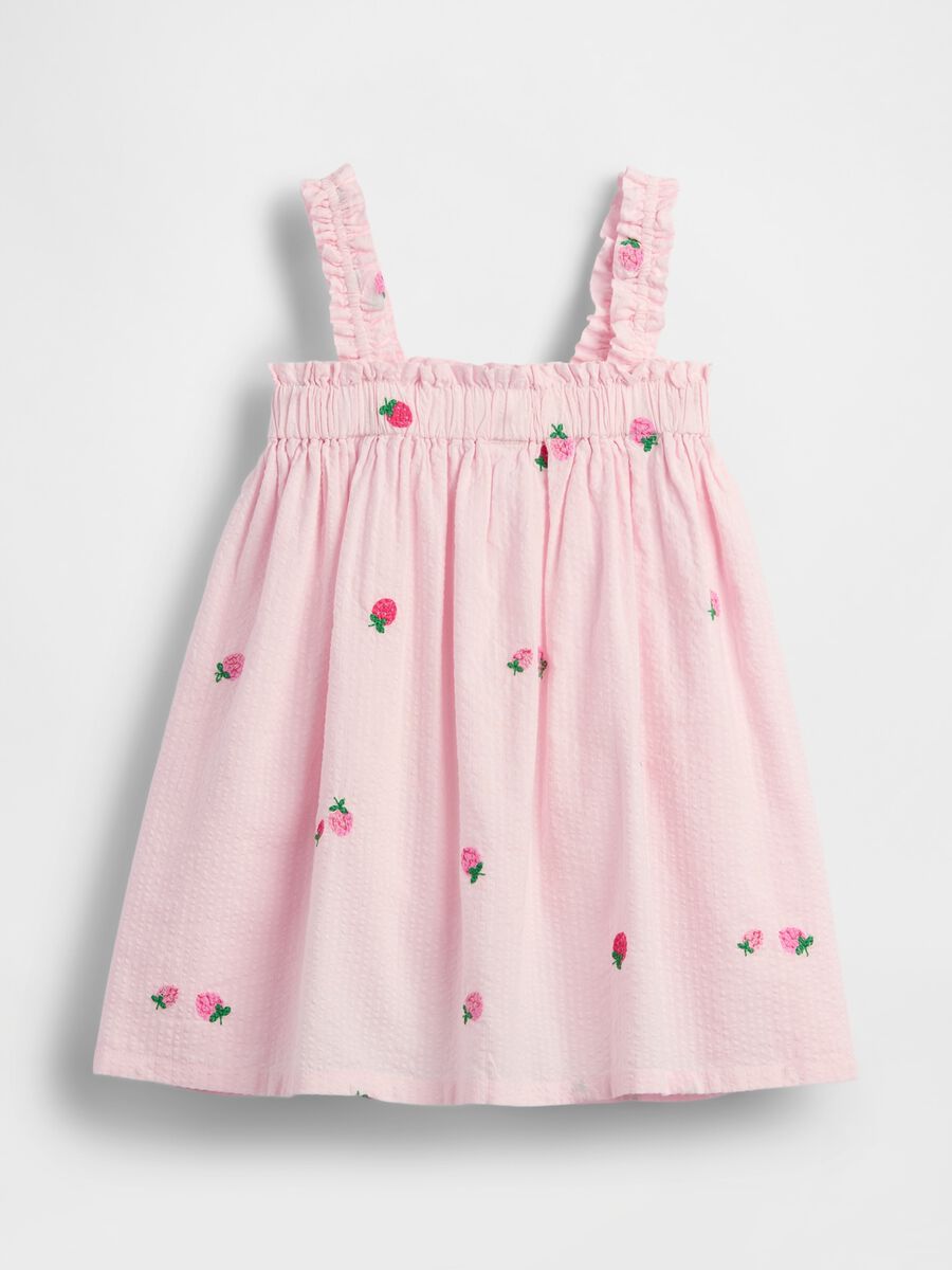 Pure cotton dress with floral embroidery_2