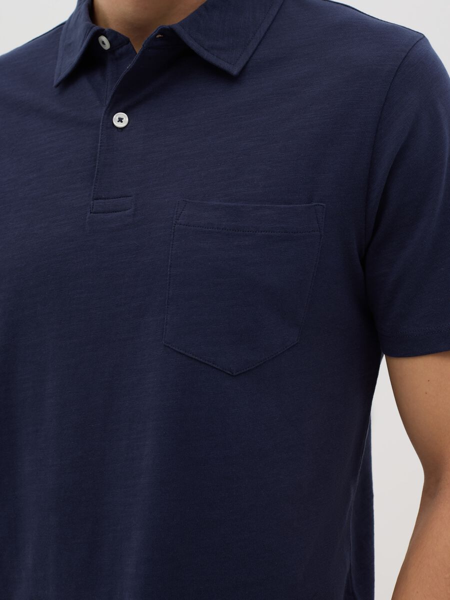 Pure Cotton Blue Polo_3