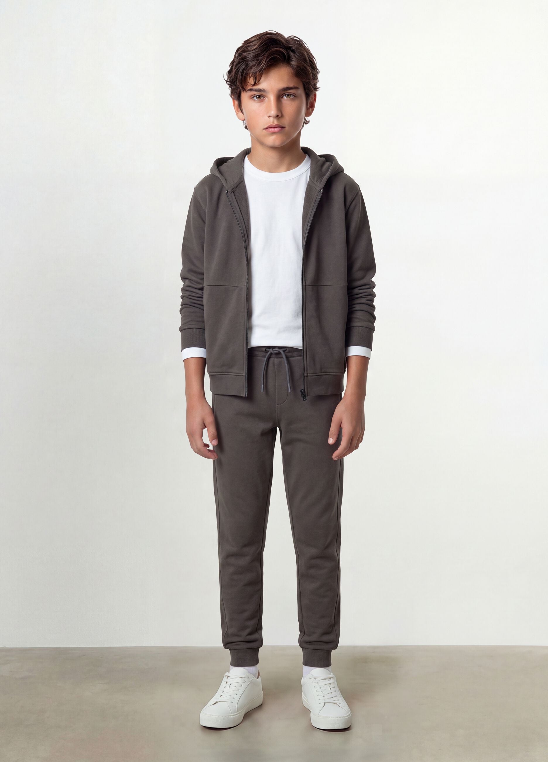 Grey organic cotton joggers