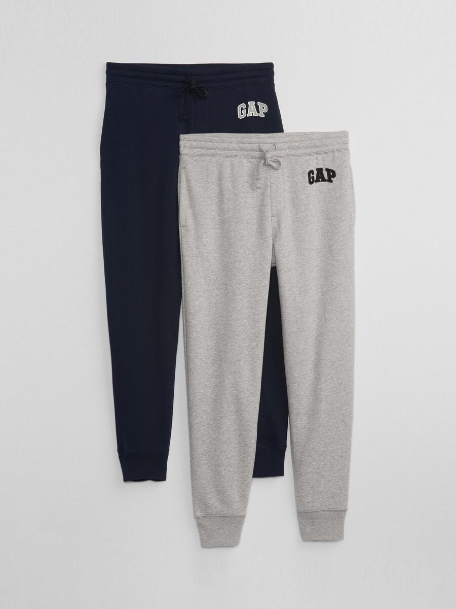 Two-pack plush joggers with embroidered logo_2