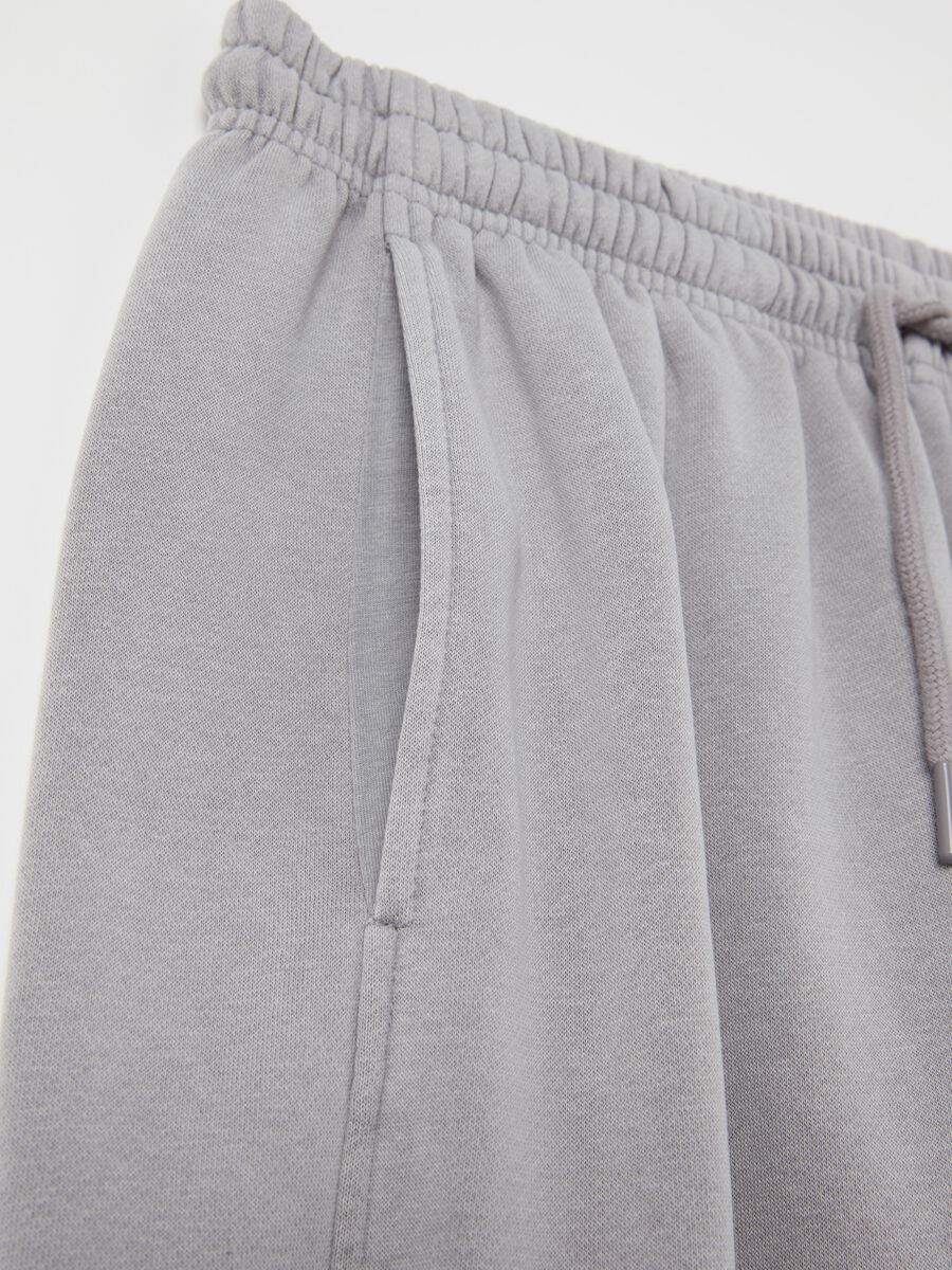Fleece joggers with drawstring_5