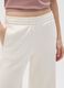 White cotton-blend relaxed trousers_3