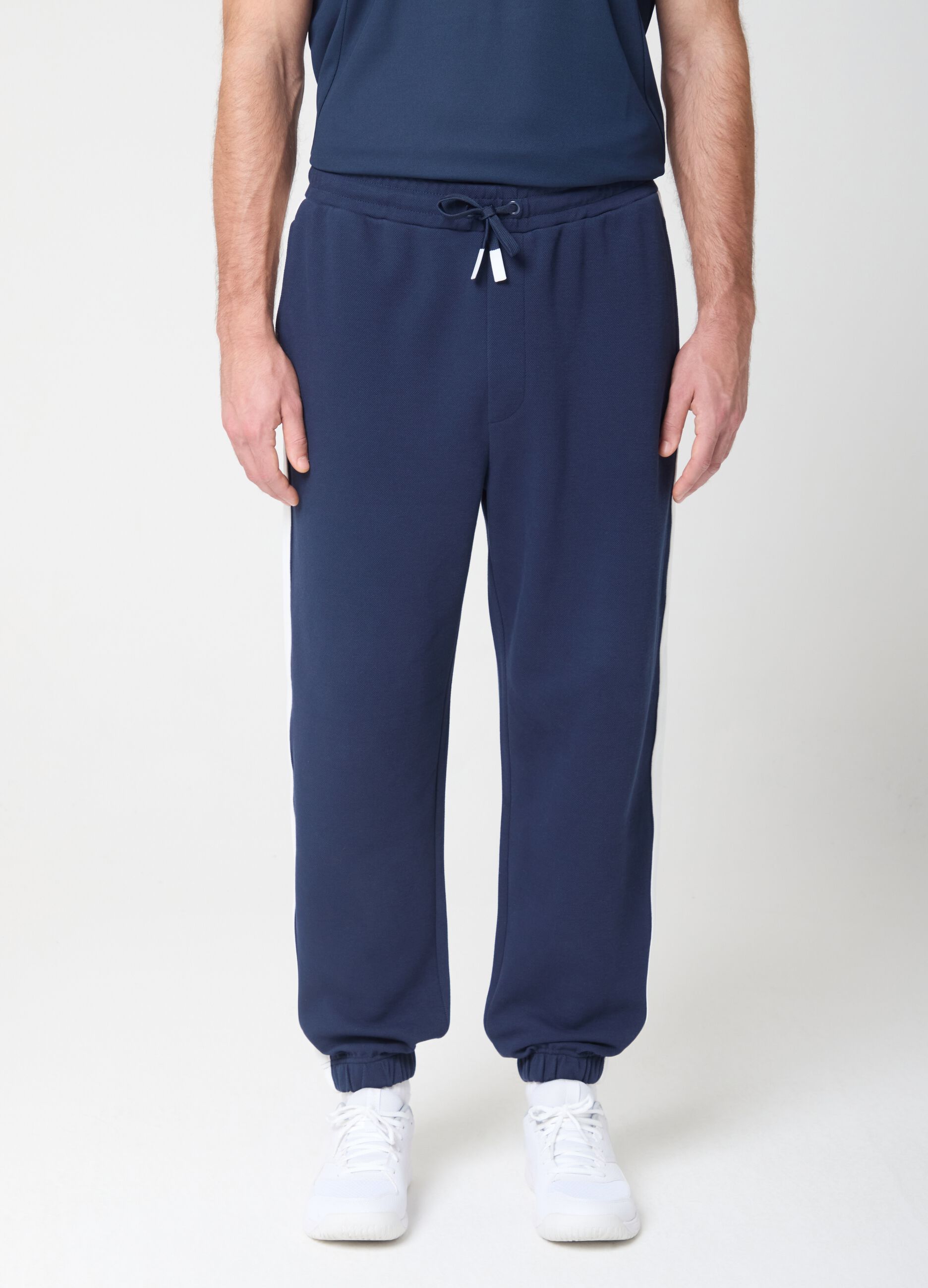 Stretch fabric joggers with side stripes ALTAVIA COURT