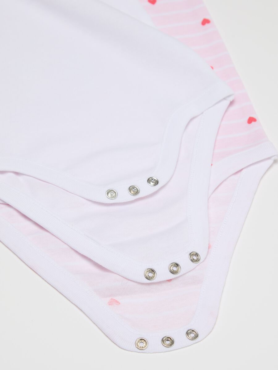 Two-pack bodysuits with short sleeves and print_3