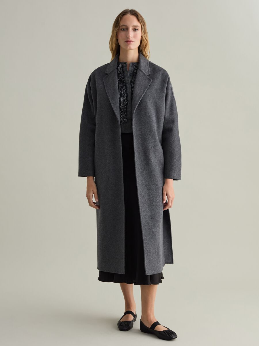 Contemporary long coat with belt_1