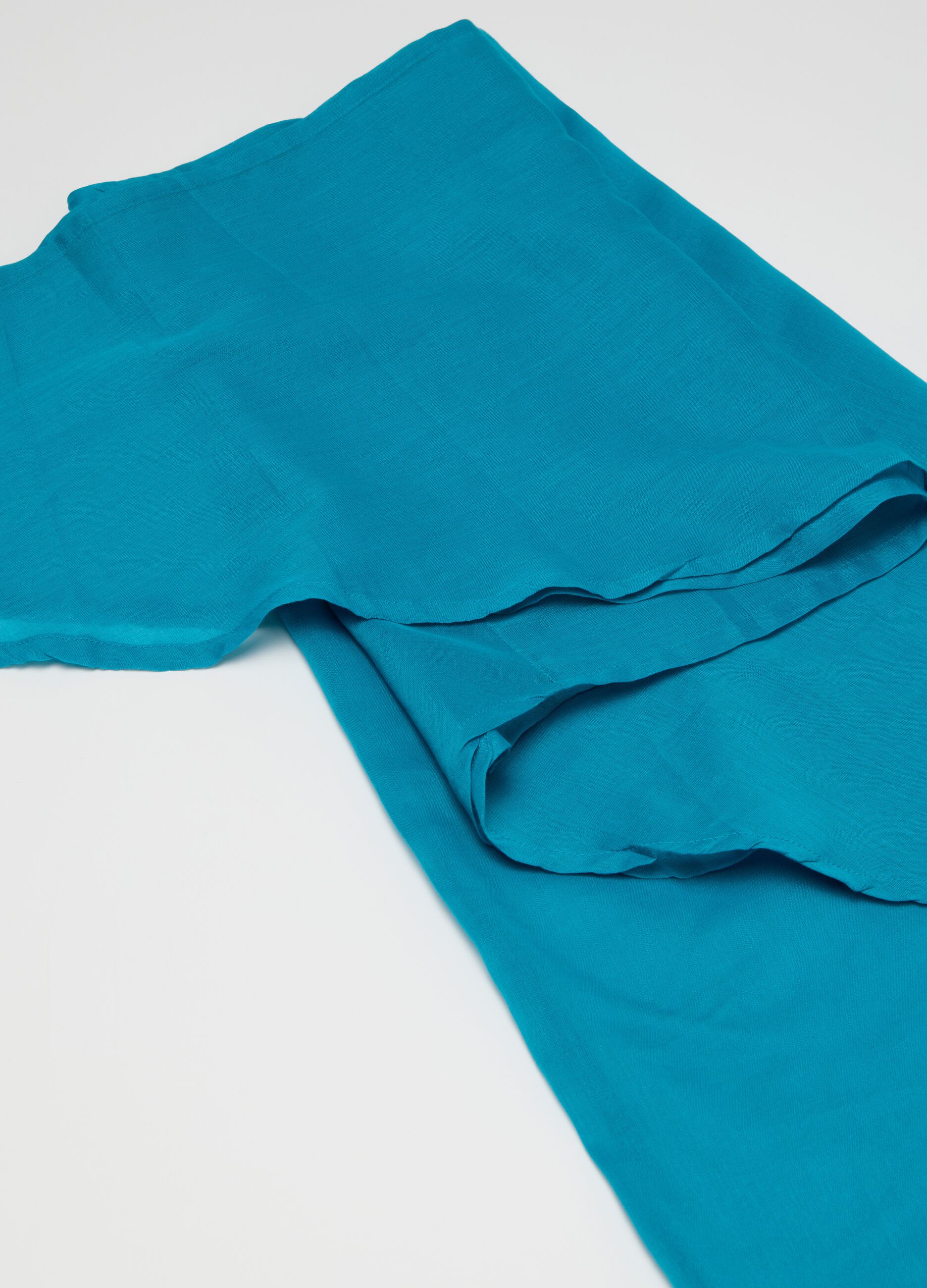 Pareo da donna in puro cotone azzurro