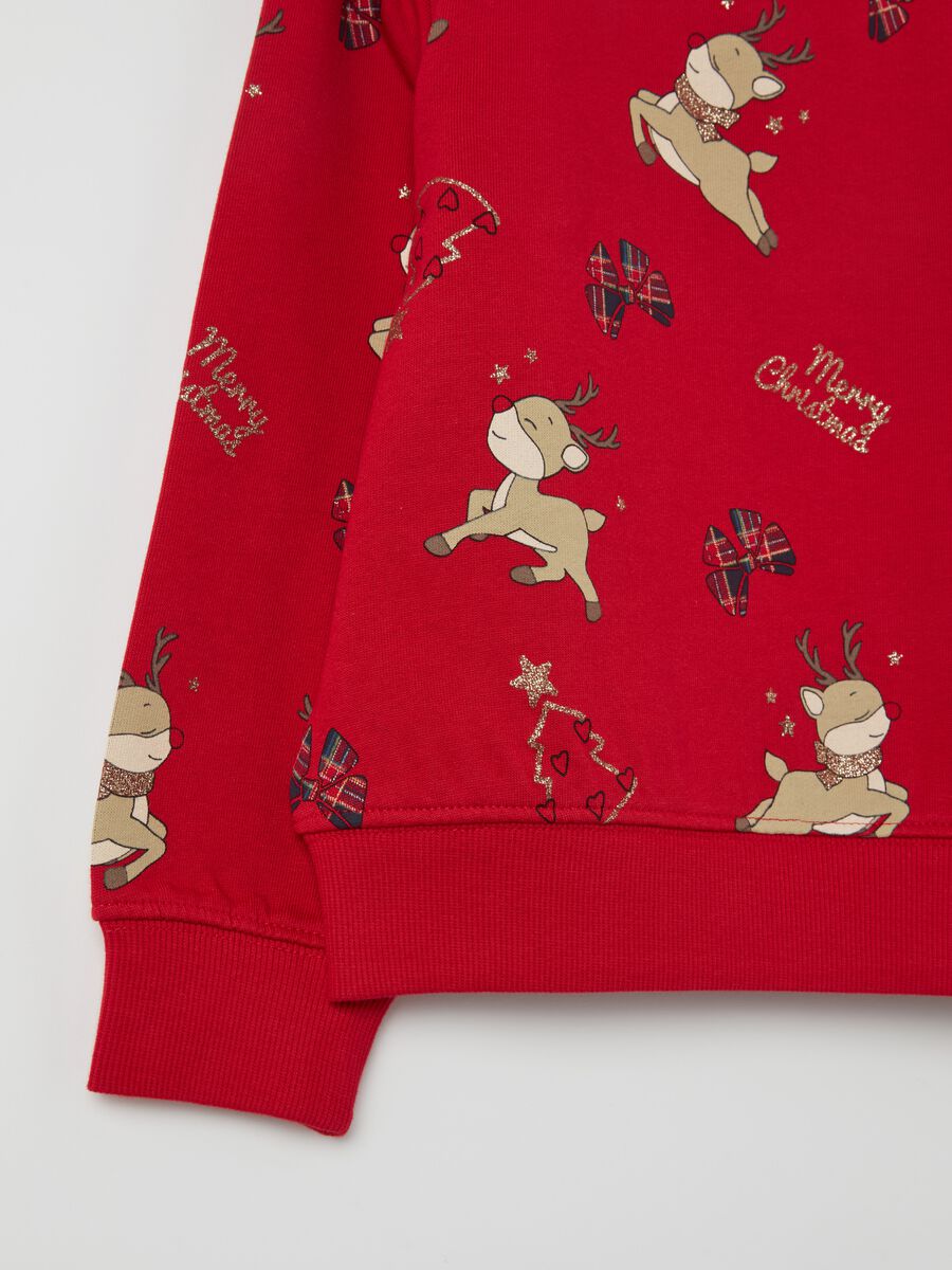 Christmas sweatshirt with Rudolph the reindeer print_3