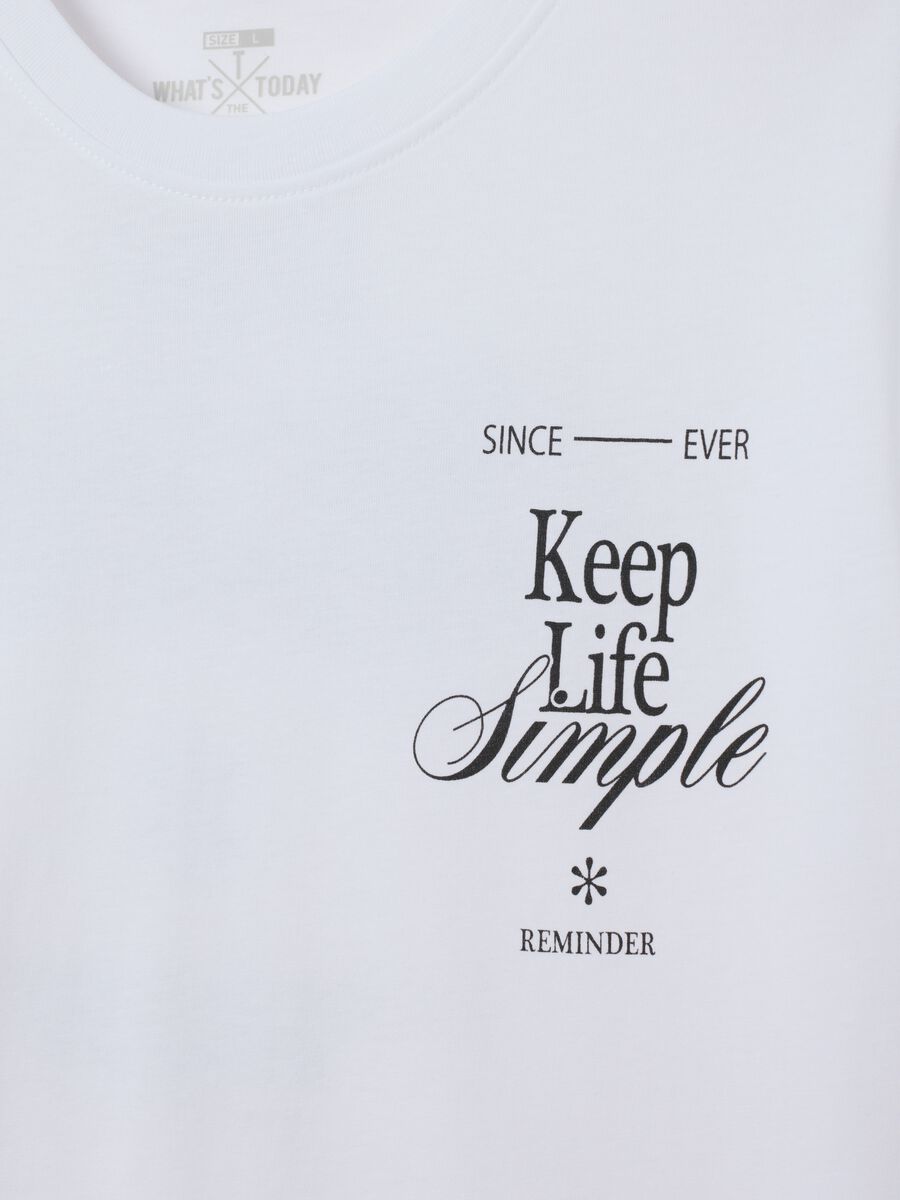 White pure cotton regular fit T-shirt_5