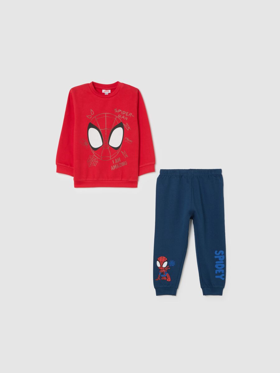 Red cotton pyjamas for children_0