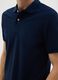 Men's pure cotton blue regular fit polo shirt_2
