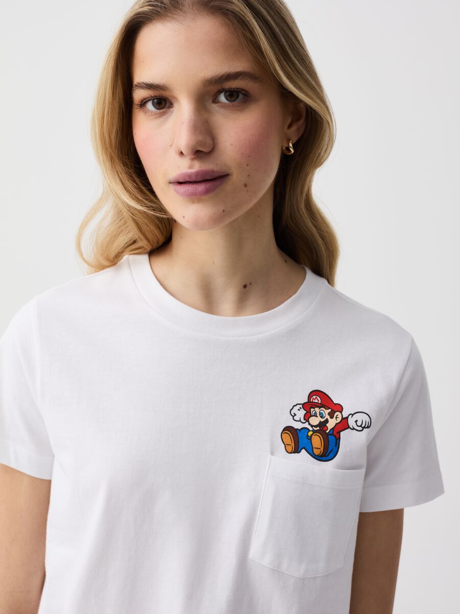 T-shirt in cotone con stampa Super Mario™_1