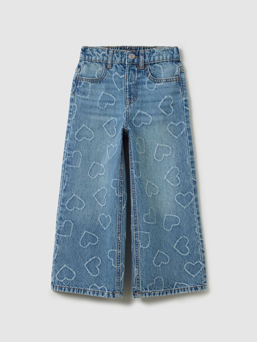 Girls' pure cotton denim jeans in regular fit_0