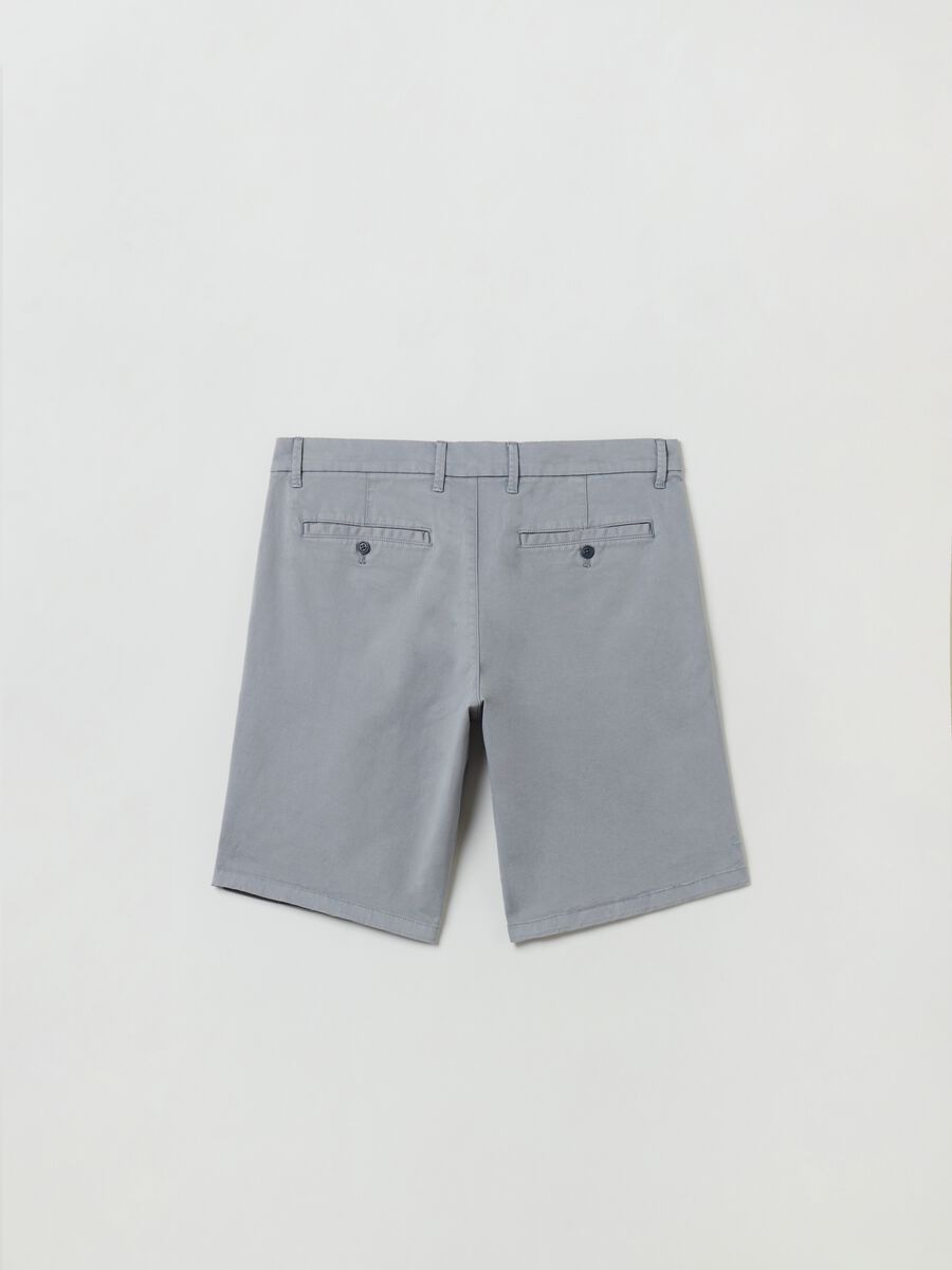 Stretch cotton Bermuda shorts_2