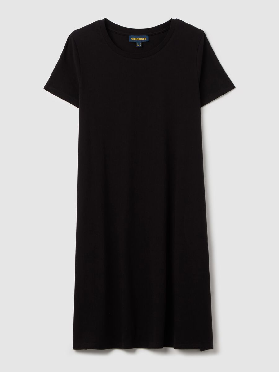 Essentials short black dress in cotton_4
