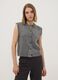 Grey stretch wool crew-neck gilet_2