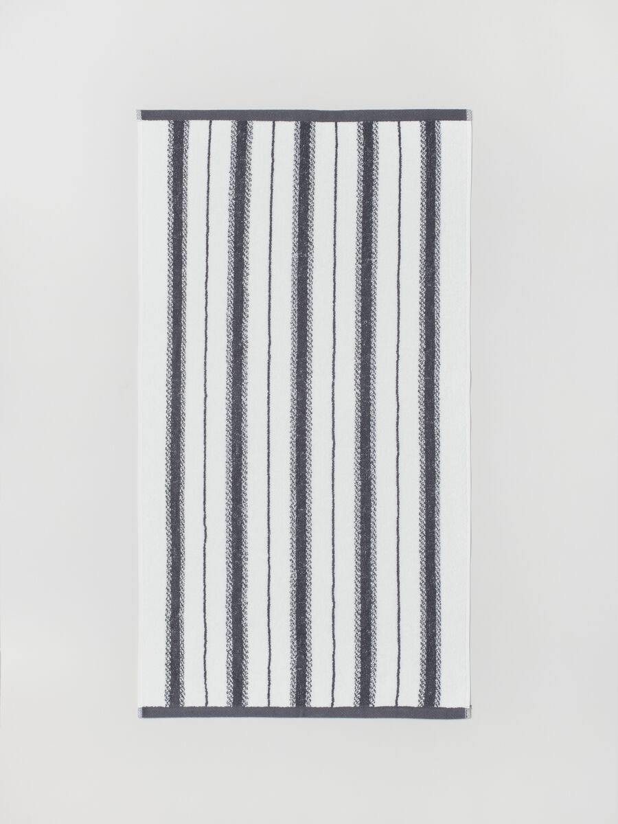 Asciugamano viso 50x90 stripes grigio scuro_1