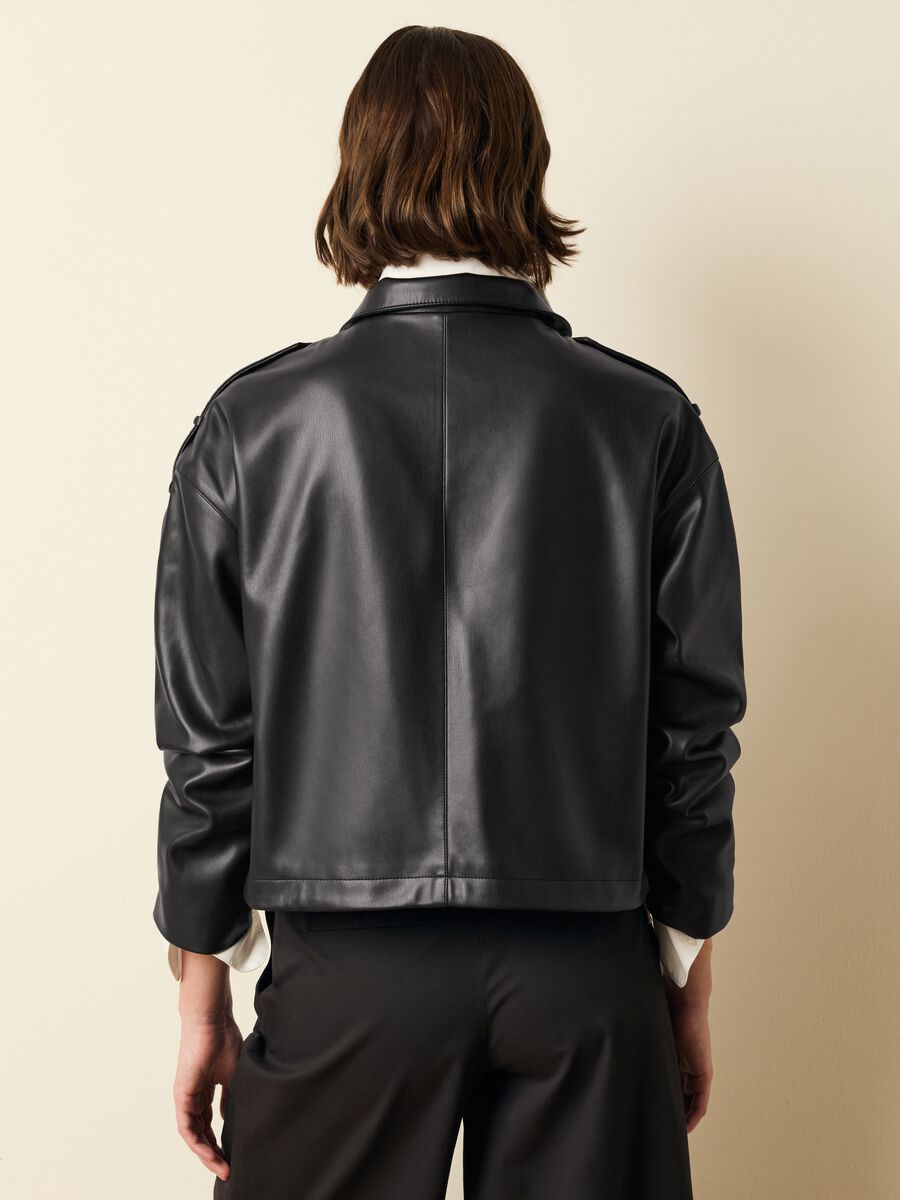 Biker bomber jacket with high neck_2