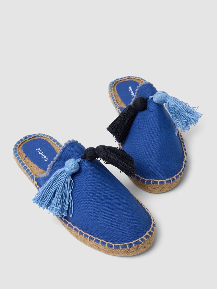 Blue mules with tassels_1