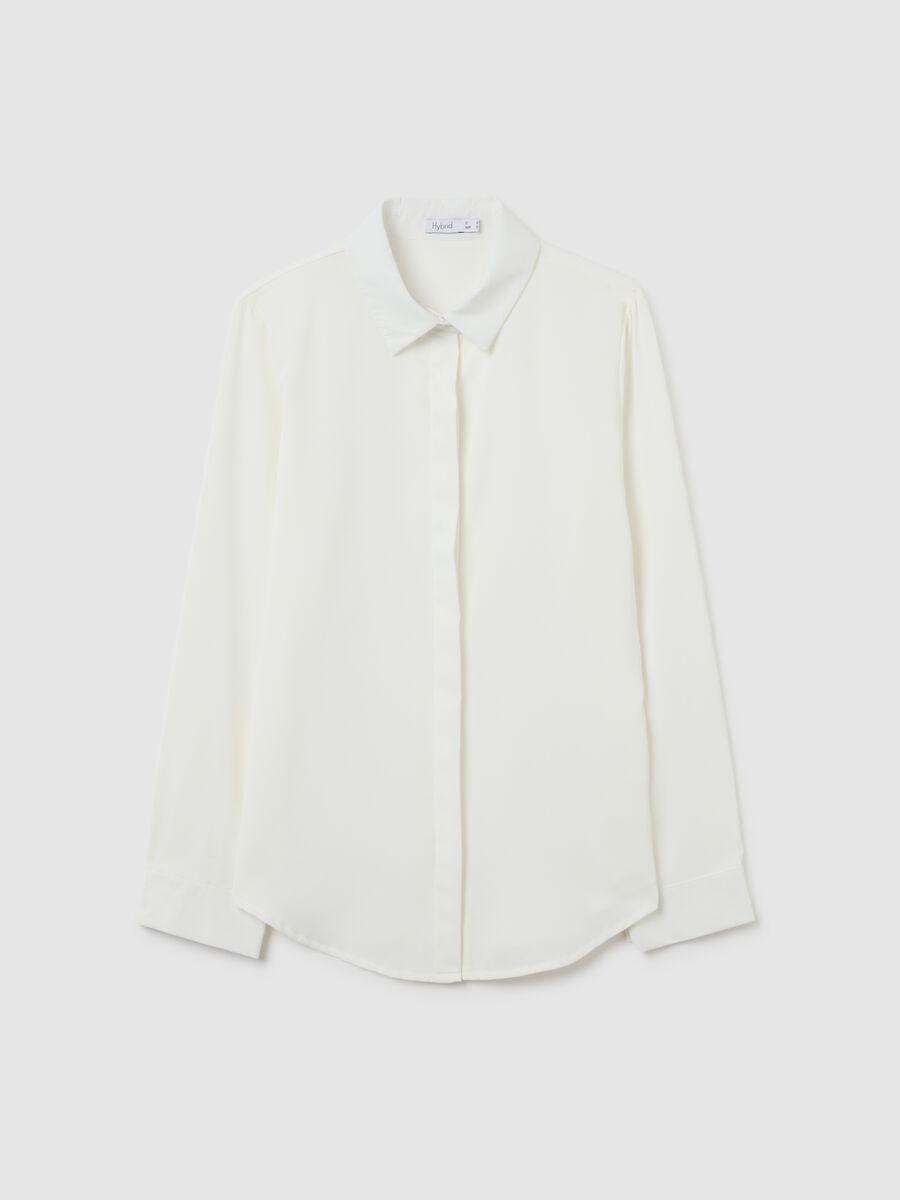 White Regular Fit Shirt_4