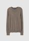 Brown regular fit viscose blend jumper_4