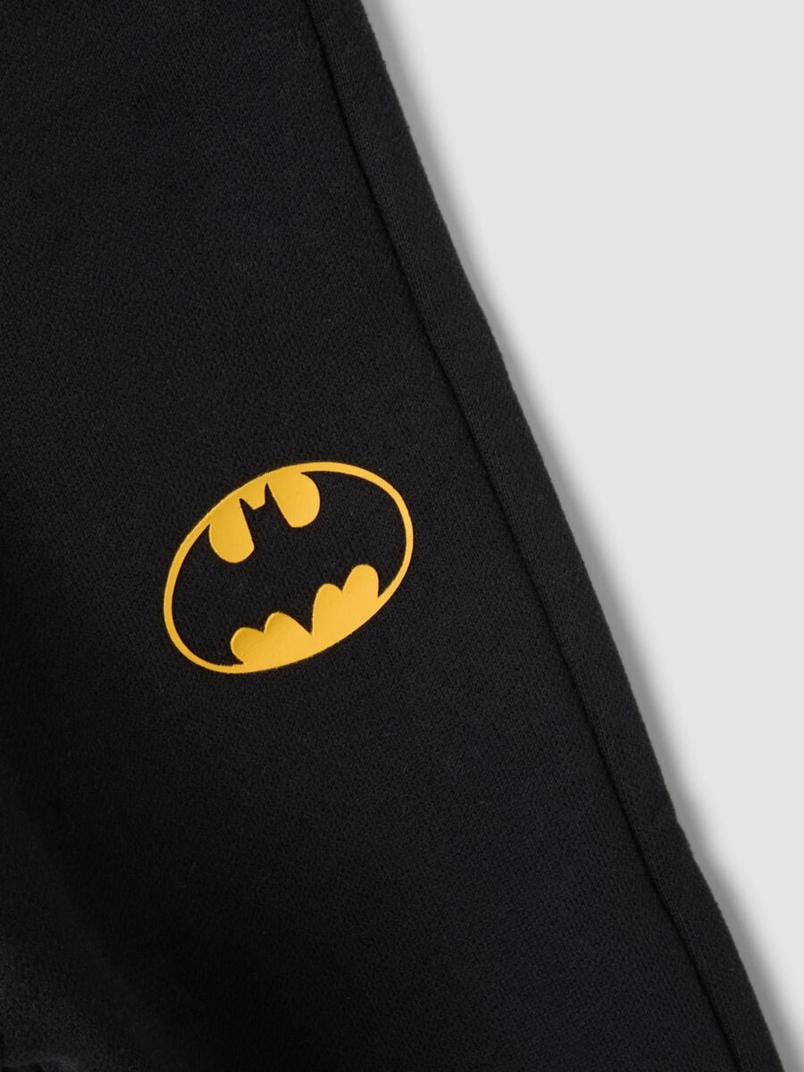 Yellow organic cotton Batman print jogger set_2