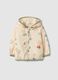 Giacca in cotone beige regular fit con cappuccio per bimbo_0