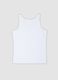 White mercerised pure cotton crew-neck vest_2