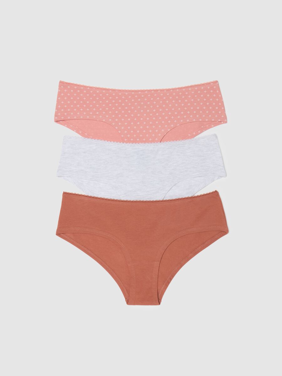 Three-pack French knickers with lace_4