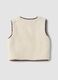 White crew-neck gilet with floral embroidery, regular fit_5