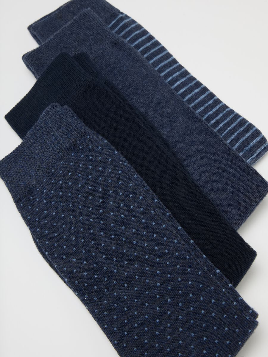 Multicolour stretch cotton ankle socks multipack_2