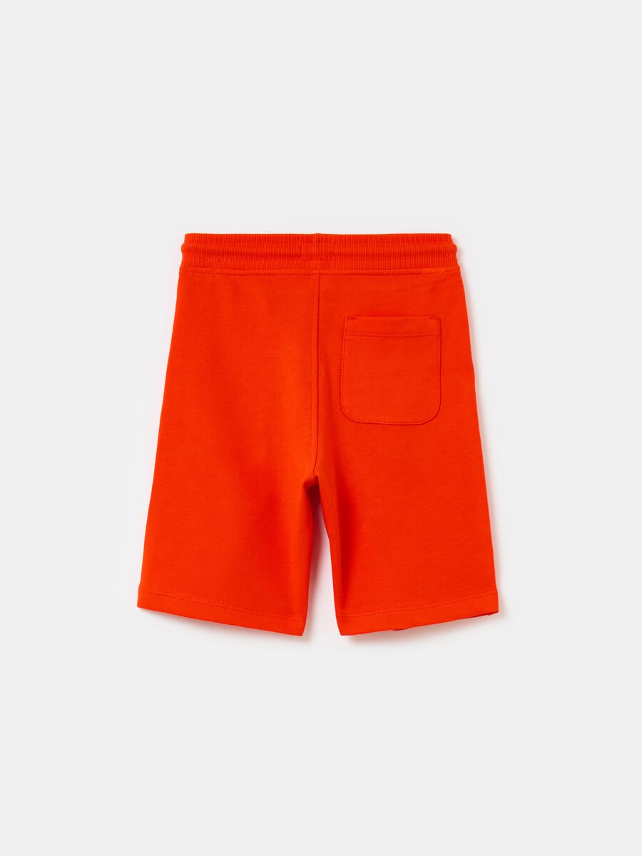 Essential Bermuda shorts in organic cotton fleece_1