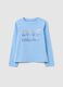 Girl's blue stretch cotton top regular fit_0