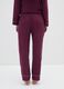 Purple pyjama trousers with elastic waistband_2