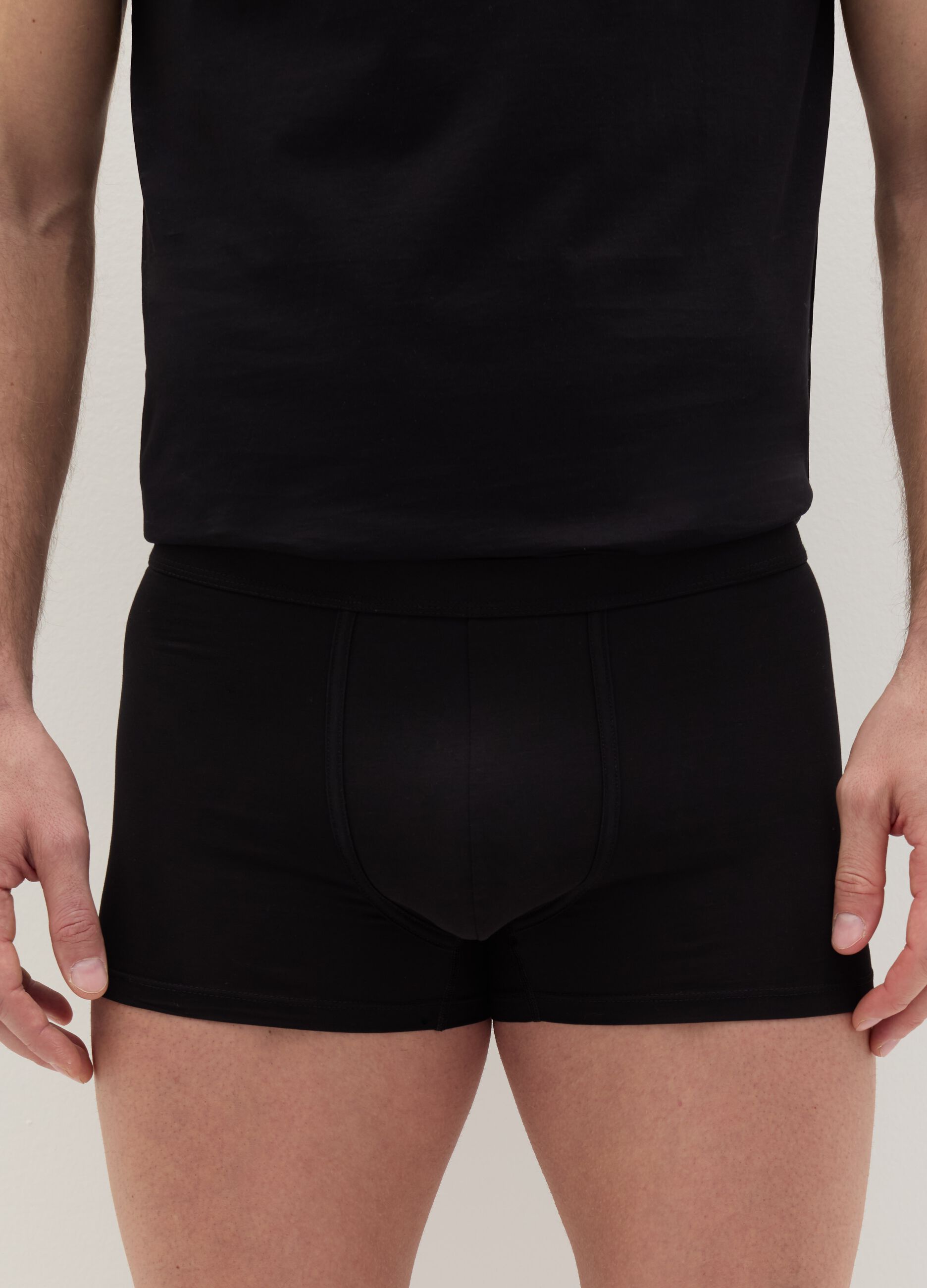 Two-pack boxer shorts in stretch mercerised cotton