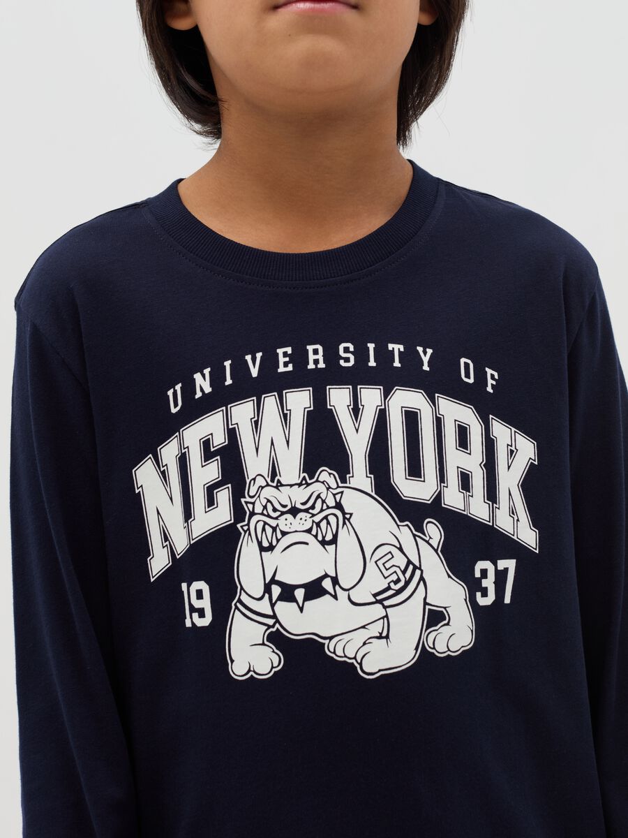 T-shirt a maniche lunghe con stampa_2