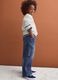 Jeans blu in puro cotone relaxed fit_2