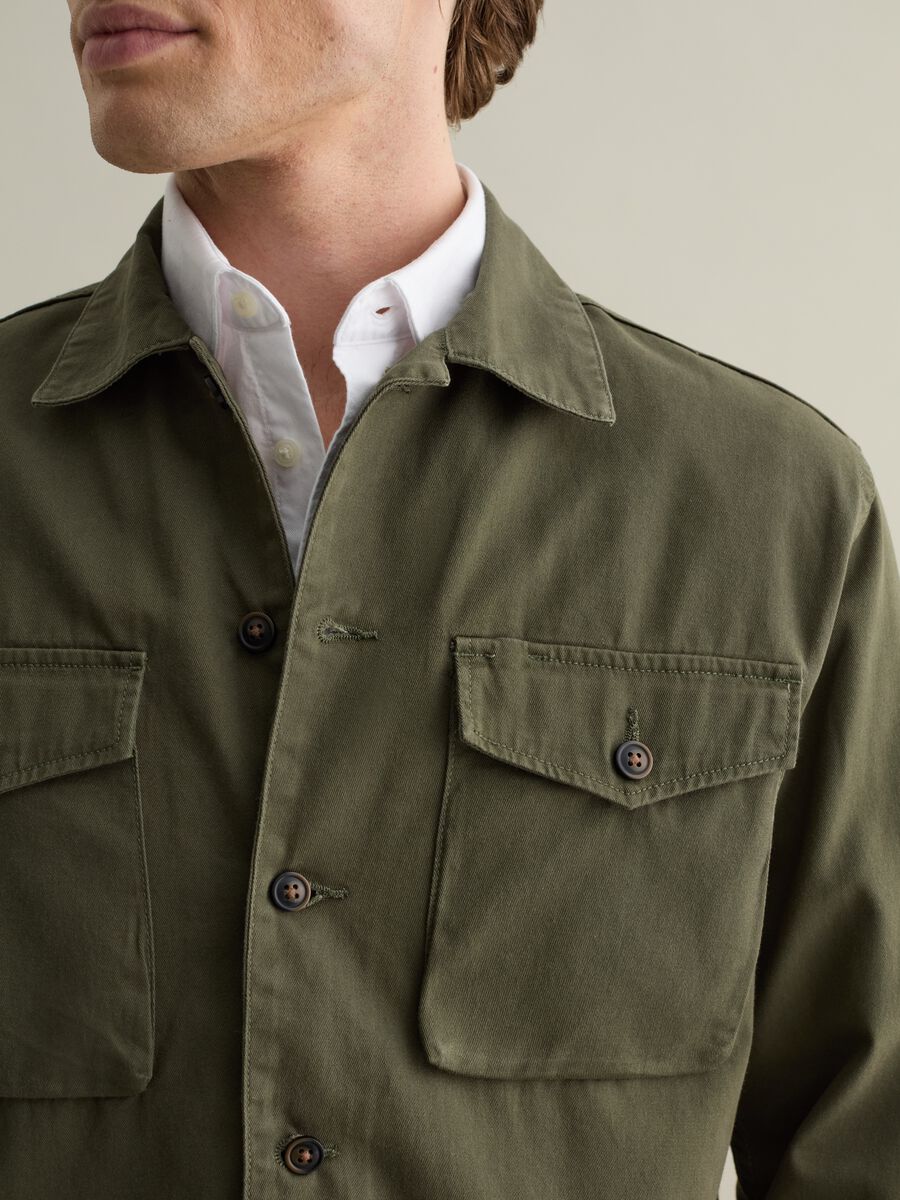 Solid colour shacket in cotton_3